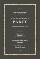 Elegant Gold - Housewarming Invitation